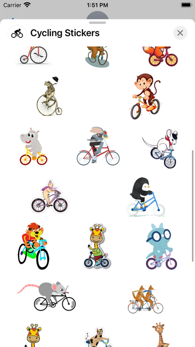 Screenshot #2 pour Cycling Stickers