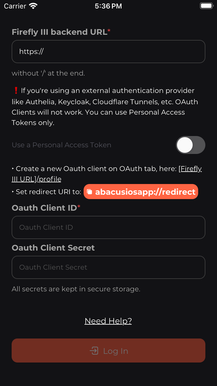 Abacus for Firefly III