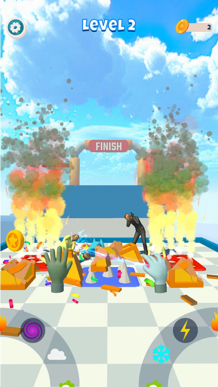 Element war 3D - Magic Hands