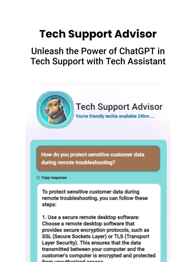 Tech Support Advisor dans l'App Store