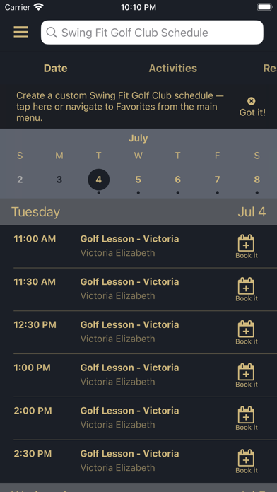Swing Fit Golf Club Screenshot