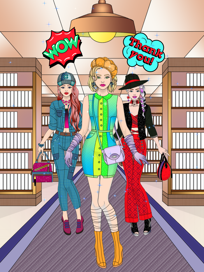 College Girl Coloring Dress Up