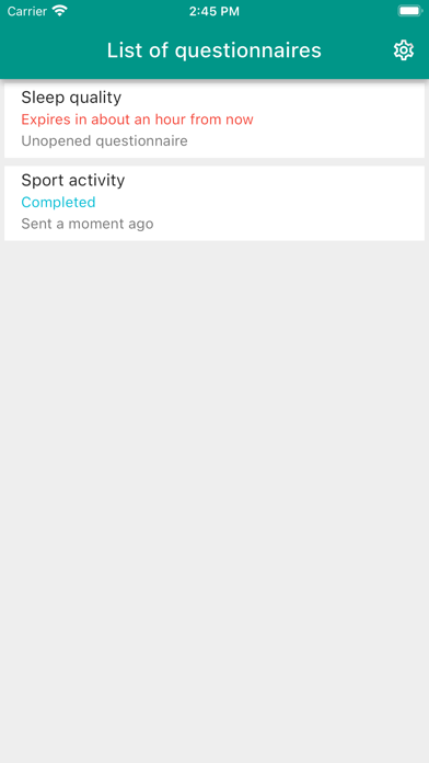 Health React Screenshot