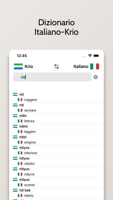 Screenshot #3 pour Dizionario Krio-Italiano