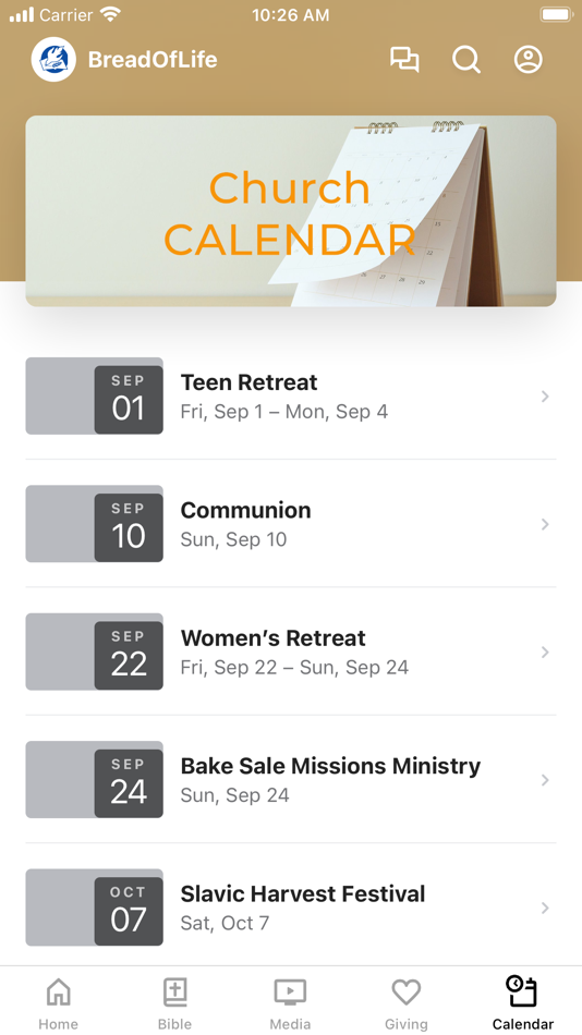 #3. Bread of Life MO (iOS) بواسطة: Bread of Life Slavic Church