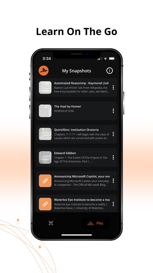 #5. Oriole - Text to Speech Reader (iOS) 来自: Oriole AI Inc.