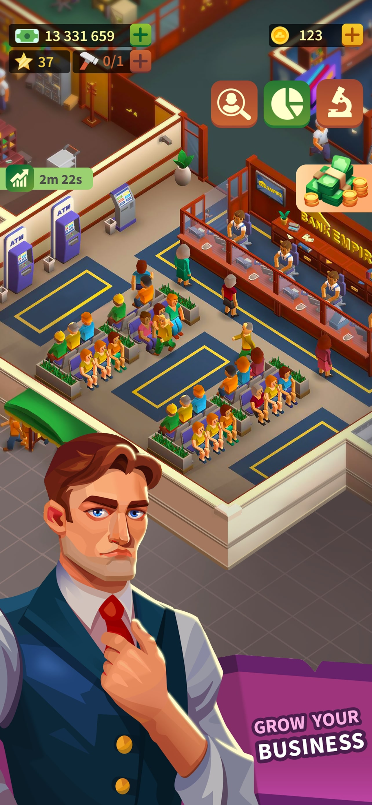 Idle Bank Tycoon Business Game