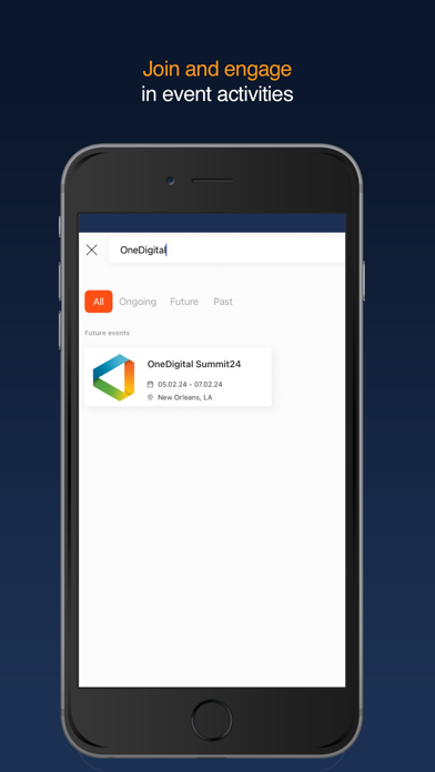 OneDigital Team Events Screenshot