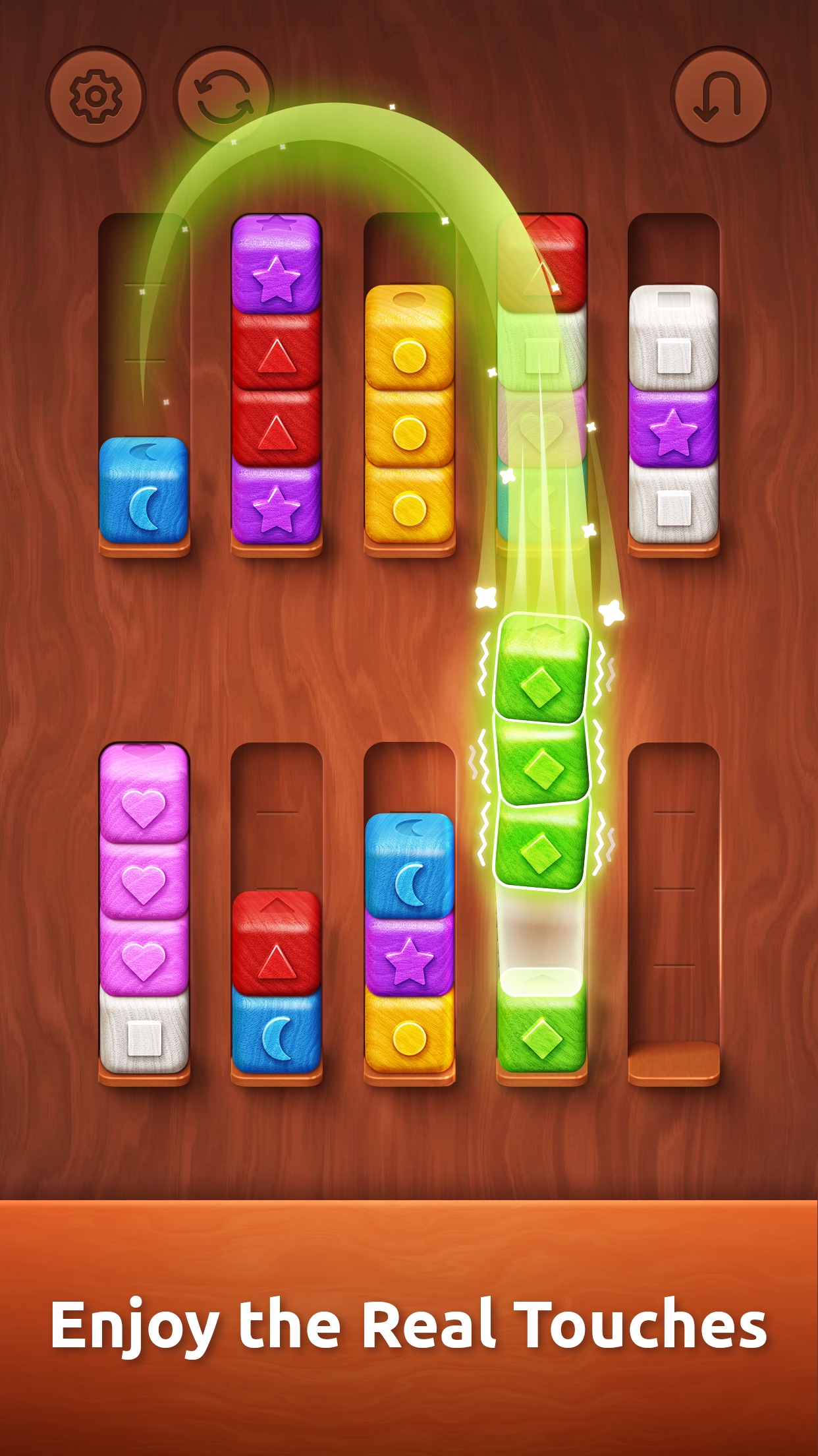 Colorwood Sort Puzzle Game screenshot 2