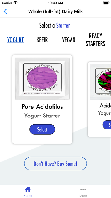 Yogurt App Screenshot