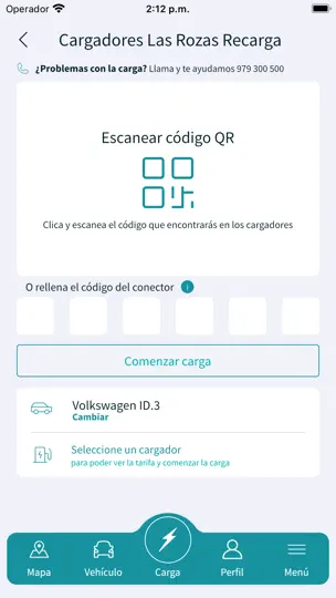 Captura de pantalla de Rozas Recarga en iPhone 2