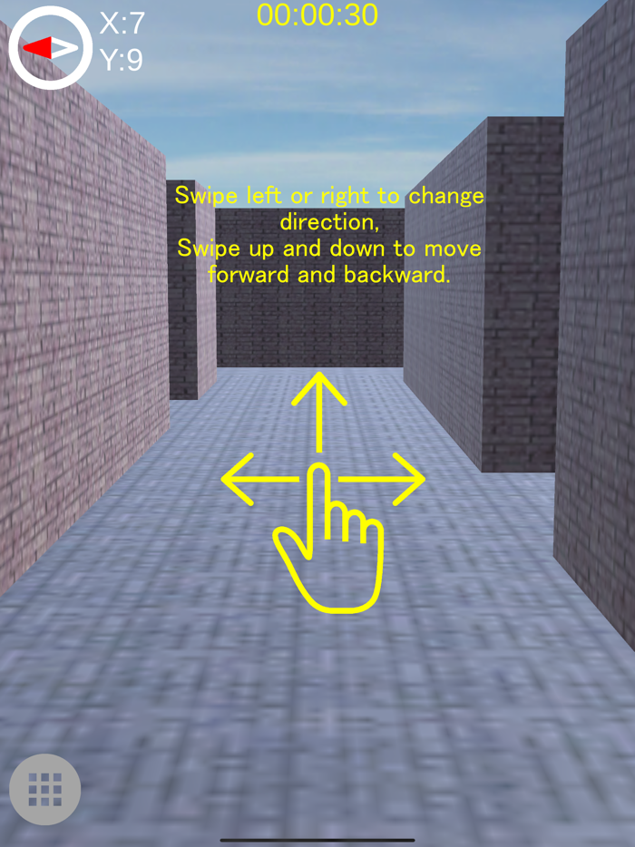 3D Maze of brick walls