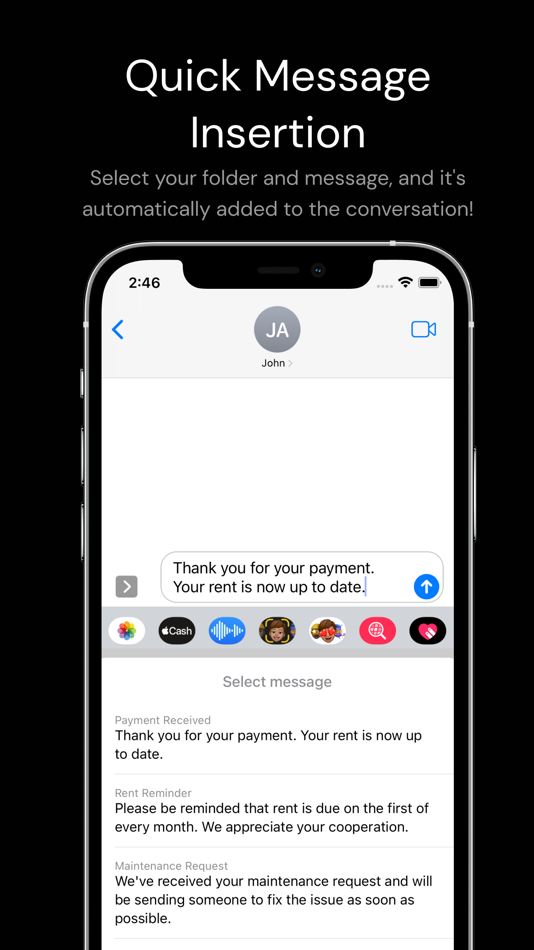 #4. Fast Reply - Message Templates (iOS) 由: Aryaman Sharda