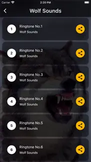 wolf sounds ringtones iphone screenshot 2