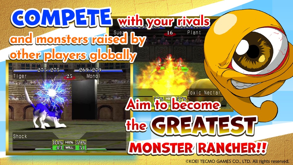 #3. Monster Rancher (iOS) 由: KOEI TECMO GAMES CO., LTD.