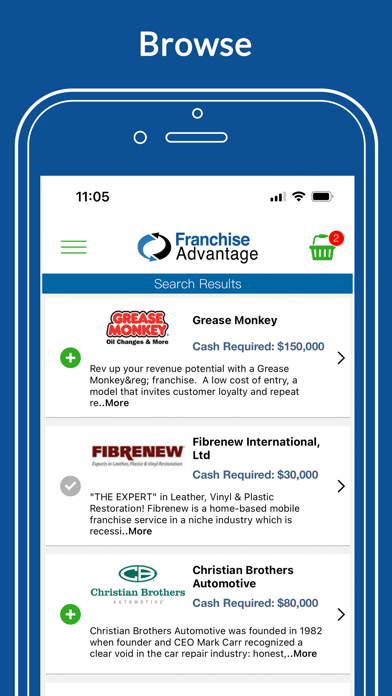 Franchise Advantage Screenshot