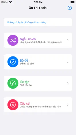 Game screenshot Ôn Thi Lý Thuyết Facial ở Mỹ mod apk