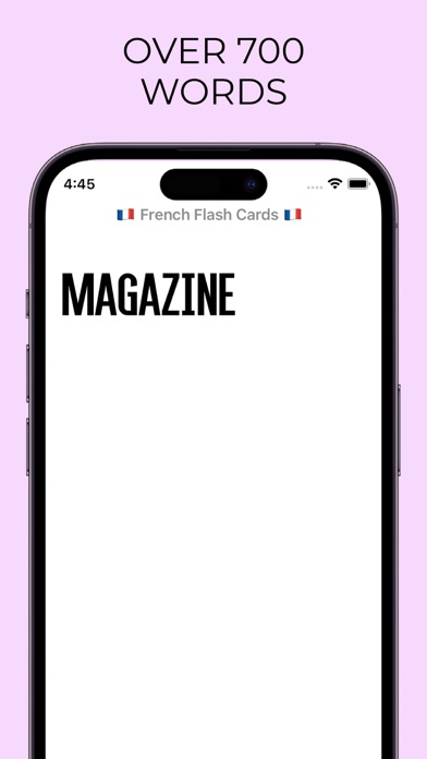 French Flash Cards Screenshot