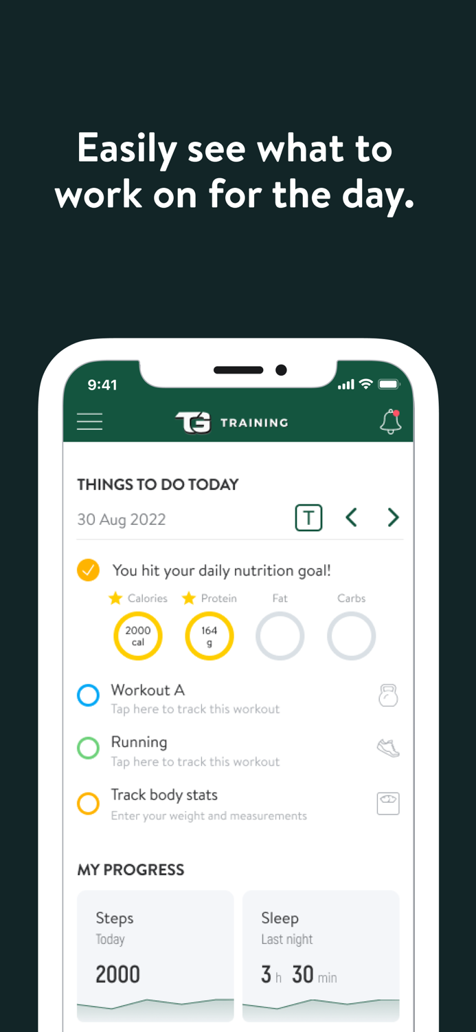 TG FIT Training App