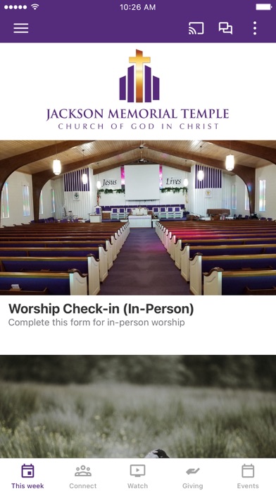 Jackson Memorial Temple COGIC Screenshot