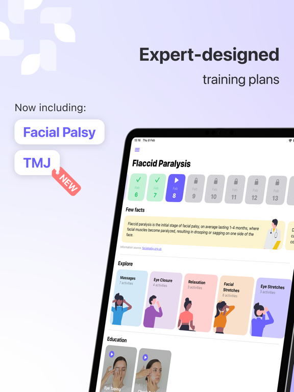FaceRehab: Therapies World iPad screenshot 1 - Health & Fitness app