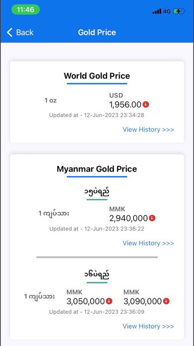 Myanmar Market Price Screenshot