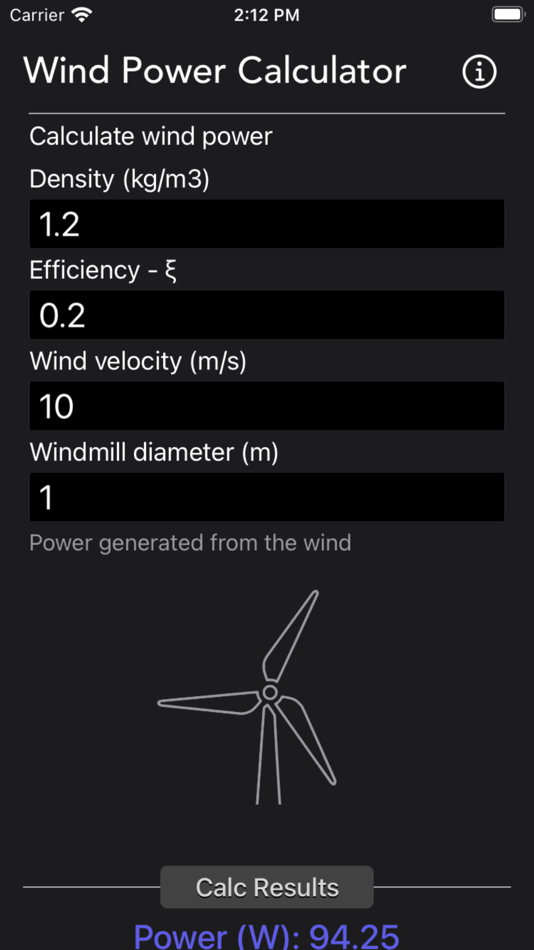 Wind Power Calculator - 1.4 - (iOS)