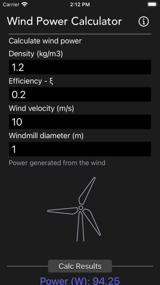 #1. Wind Power Calculator (iOS) 由: Nitrio