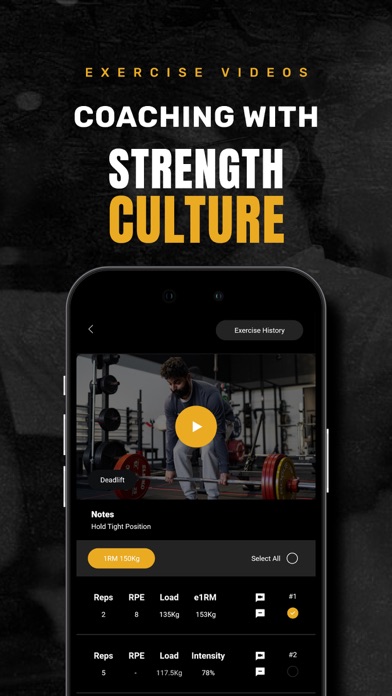 Strength Culture Training App Screenshot