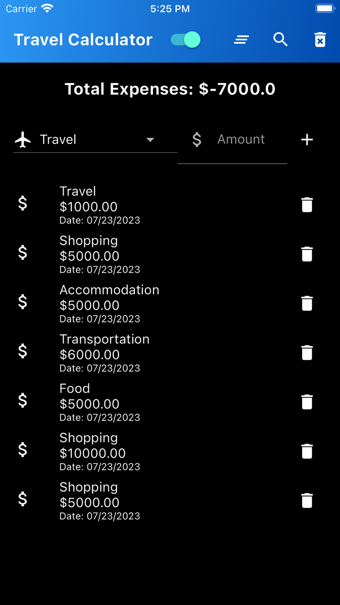 Travel Expense Calculator