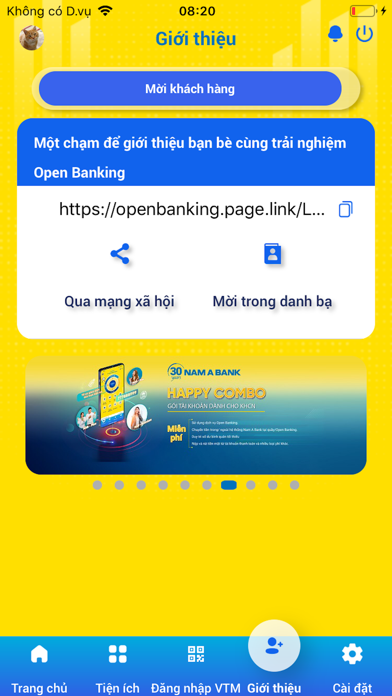 NAM A BANK - OPEN BANKING Screenshot