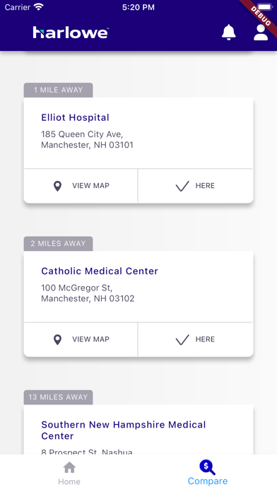 Harlowe Health Screenshot