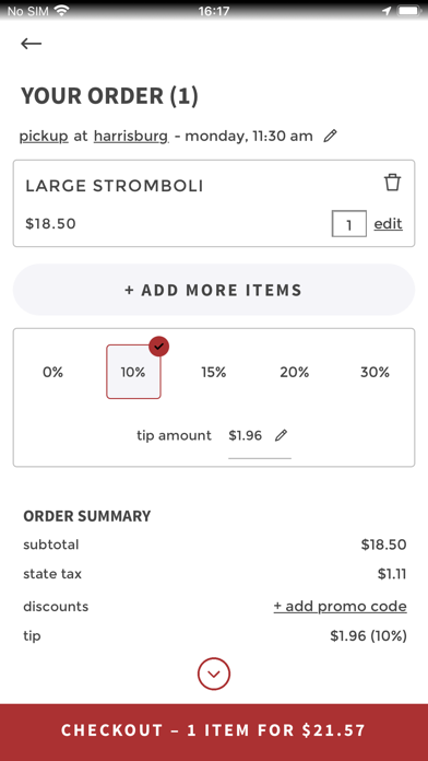 Your Place Restaurant Screenshot