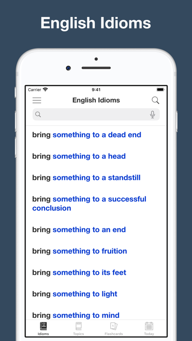 Screenshot #1 pour Common English Idioms