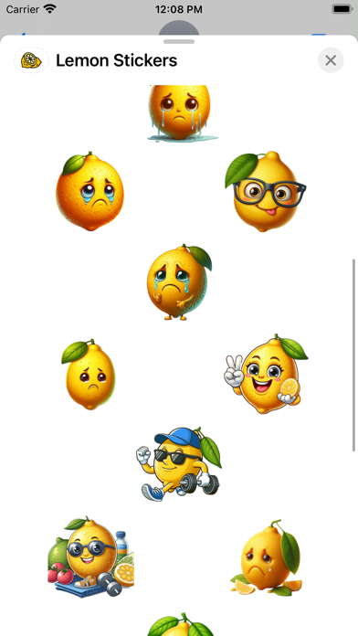 Screenshot #2 pour Lemon Stickers