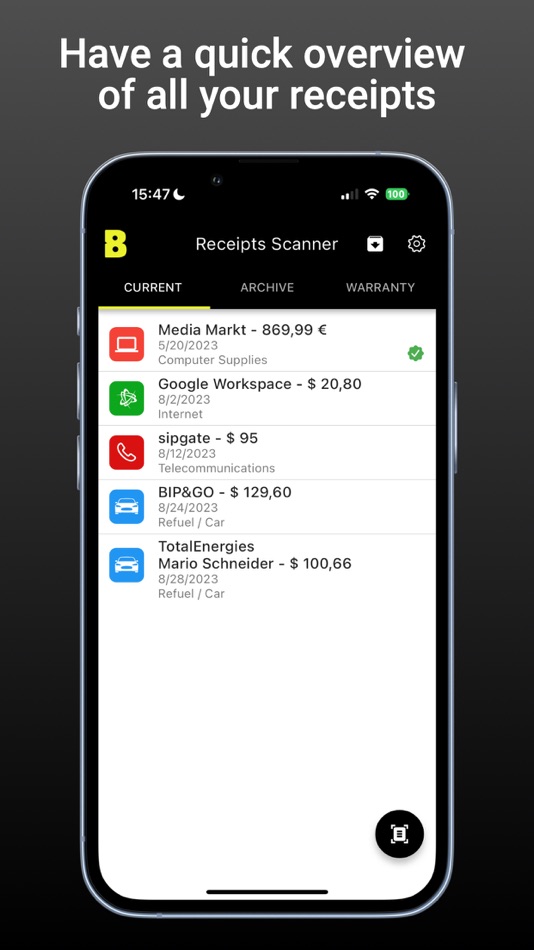 #3. Receipts Scanner (iOS) 由: appsolute GmbH
