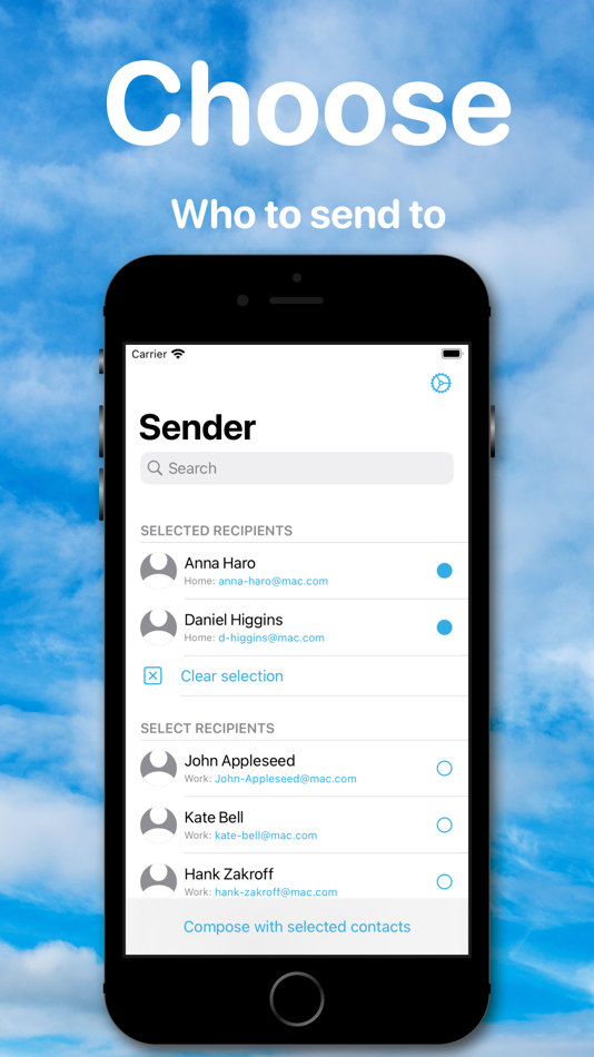 #2. Sender: send-only email (iOS) 由: Serhii Pryimachuk