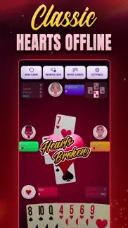 hearts offline - card game iphone screenshot 2