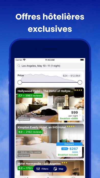 Screenshot #1 pour Airways Réservation App