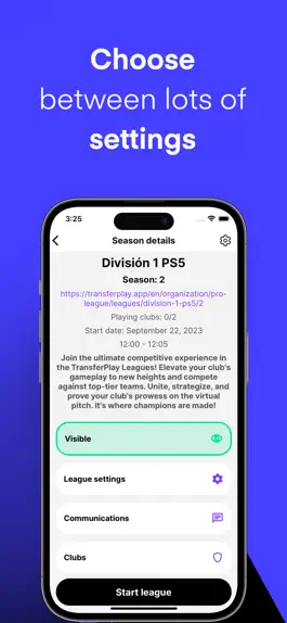 Game screenshot TransferPlay Leagues apk