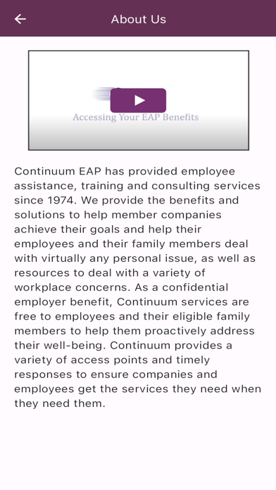 Continuum EAP Screenshot