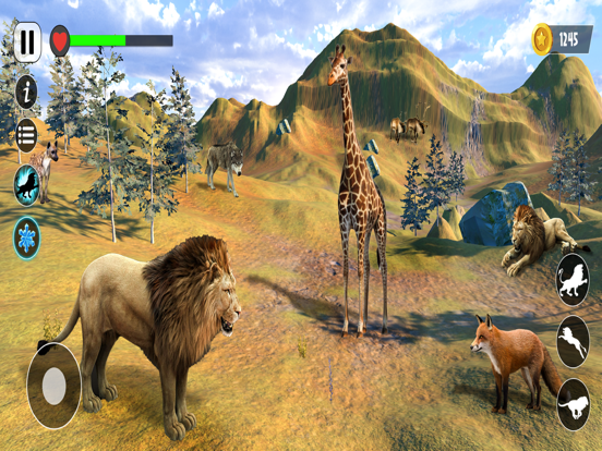 ライオン ゲーム 3D シミュレーター ジャングルのおすすめ画像4