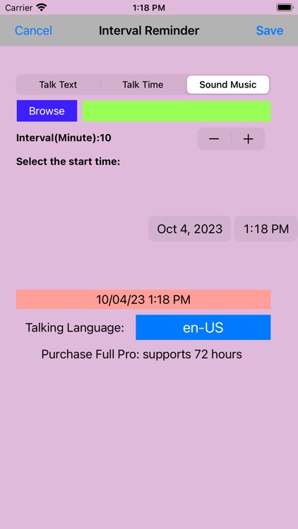 Sound Reminder Lite screenshot-5