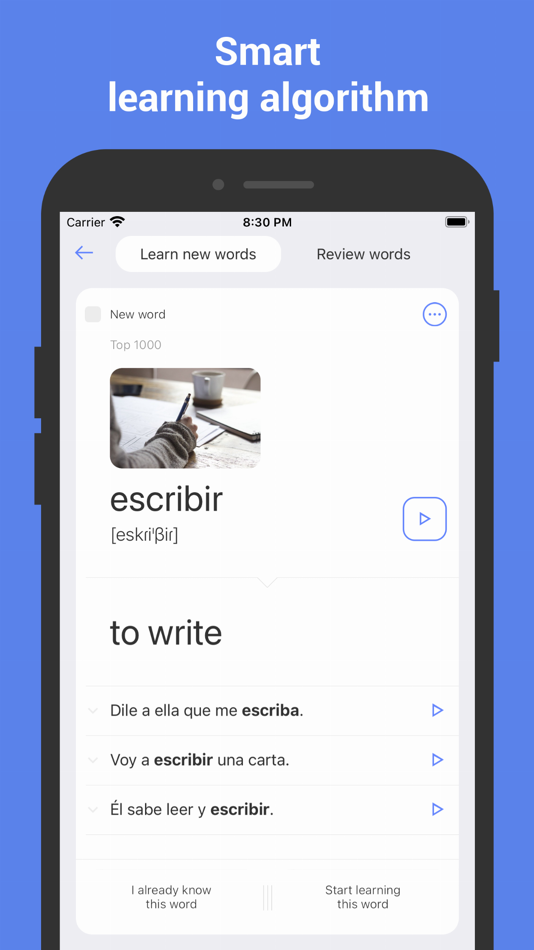 #1. Learn Spanish with flashcards! (iOS) 由: Nikita Olifer