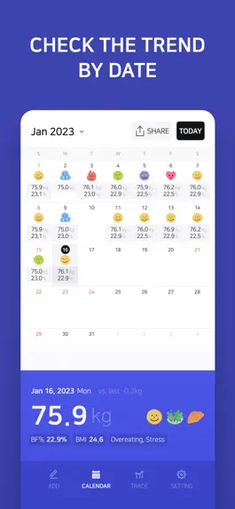 Game screenshot Weight Diary - BMI Calculator apk