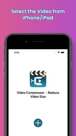 Game screenshot Compress Video Size Compressor apk