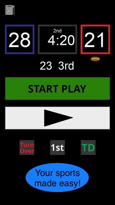 Sports ScoreBoard Screenshot