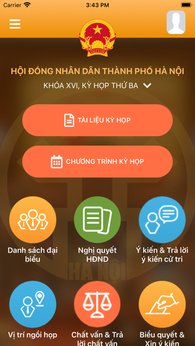 HĐND thành phố Hà Nội Screenshot