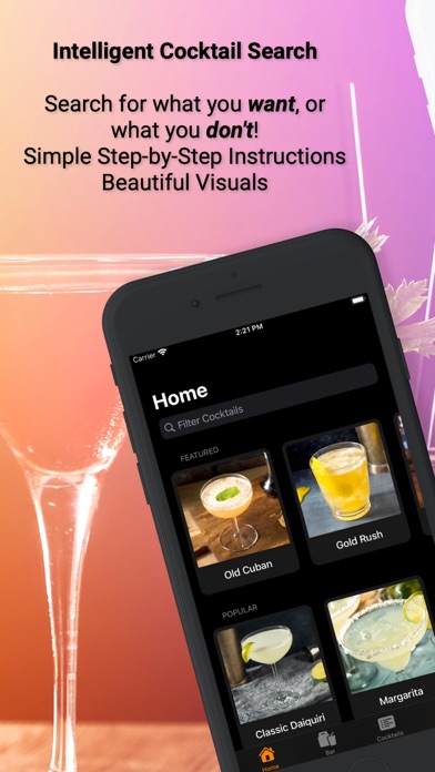 Vector Bar - Cocktail Recipes Screenshot