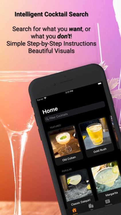 Vector Bar - Cocktail Recipes